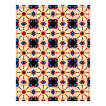 Scrapbook Paper Red Yellow Blue Pattern letterhead