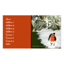 Scrapbook Robins Business Card Template