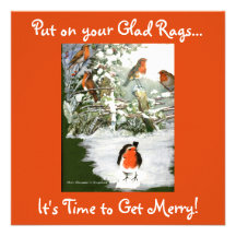 Scrapbook Robins Invitation