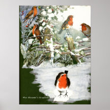 Scrapbook Robins Print