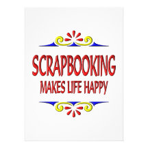 Scrapbooking Makes Life Happy Invitation