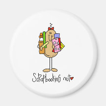 Scrapbooking Nut Magnets