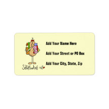 Scrapbooking Nut T-shirts and Gifts Personalized Address Label