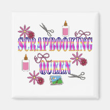 Scrapbooking Queen Magnets