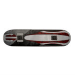 Scraped - Racing Metal Skateboard