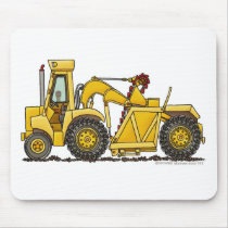 Scraper Dirt Mover Excavator Construction Mouse Pa Mouse Mat