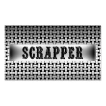 Scrapper Metal Look Business Card