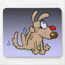 Scratching Dog Mousepad