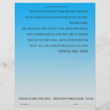 ScratchOffGive Blue Custom Fundraising Brochure Custom Flyer