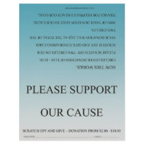 ScratchOffGive Teal Basic Fundraising Brochure