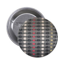 scratchy old train fabric pinback buttons