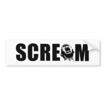 Scream Bumper Sticker