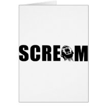 Scream Greeting Card
