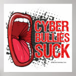Scream It Cyber Bullies Suck posters