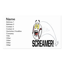 Screamer Business Cards