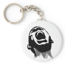 Screaming for help key chain