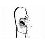 Screaming Head Post Card