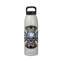 Screaming Iron Skull Drinking Bottles