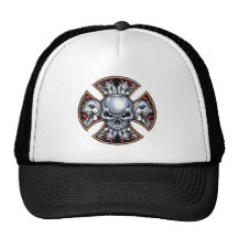 Screaming Iron Skull Trucker Hat