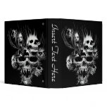 Screaming Skulls Vinyl Binder