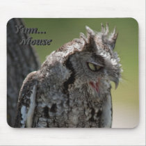 Screech Owl mouse pad mousepads