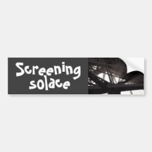 screening solace bumper sticker