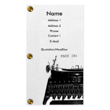 Screenwriter Scriptwriter Film  business card