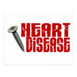 Screw 2 Heart Disease Postcard