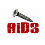 SCREW AIDS 1 POSTCARD