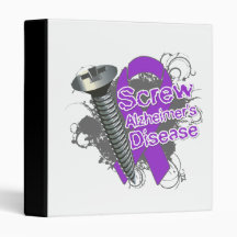 Screw Alzheimers Disease Vinyl Binders
