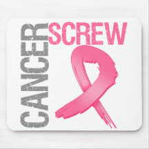 Screw Cancer - Breast Cancer Mouse Pads