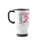 Screw Cancer - Breast Cancer mugs
