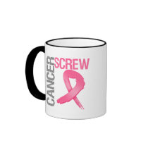Screw Cancer - Breast Cancer Mug
