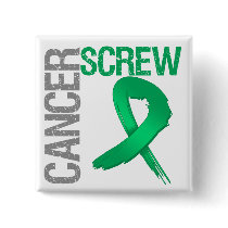 Screw Cancer - Liver Cancer Pinback Button