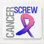 Screw Cancer - Male Breast Cancer mousepads