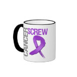 Screw Cancer - Pancreatic Cancer mugs
