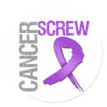 Screw Cancer - Pancreatic Cancer stickers
