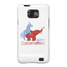 Screw Conservatives Faded Galaxy S2 Cover