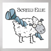 screw ewe print