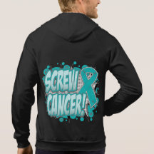 Screw Ovarian Cancer Comic Style T-shirt