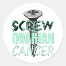 Screw Ovarian Cancer Stickers