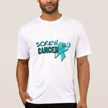 Screw Ovarian Cancer Tee Shirts