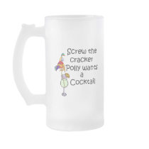 Screw the cracker Polly wants a cocktail colourful Mug