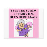 screw up fairy postcards