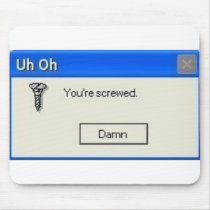 screwed mouse mat