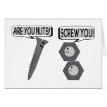 Screwy Nuts Greeting Cards