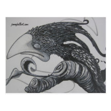 Scrib-Bird Post Card