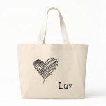 scribble, Luv Canvas Bag