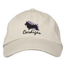 Scribbled Cardigan Embroidered Baseball Cap