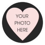 Scribbleprint Black Heart Border Sticker
